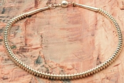 Desiree Yellowhorse 21" Sterling Silver Bead Necklace